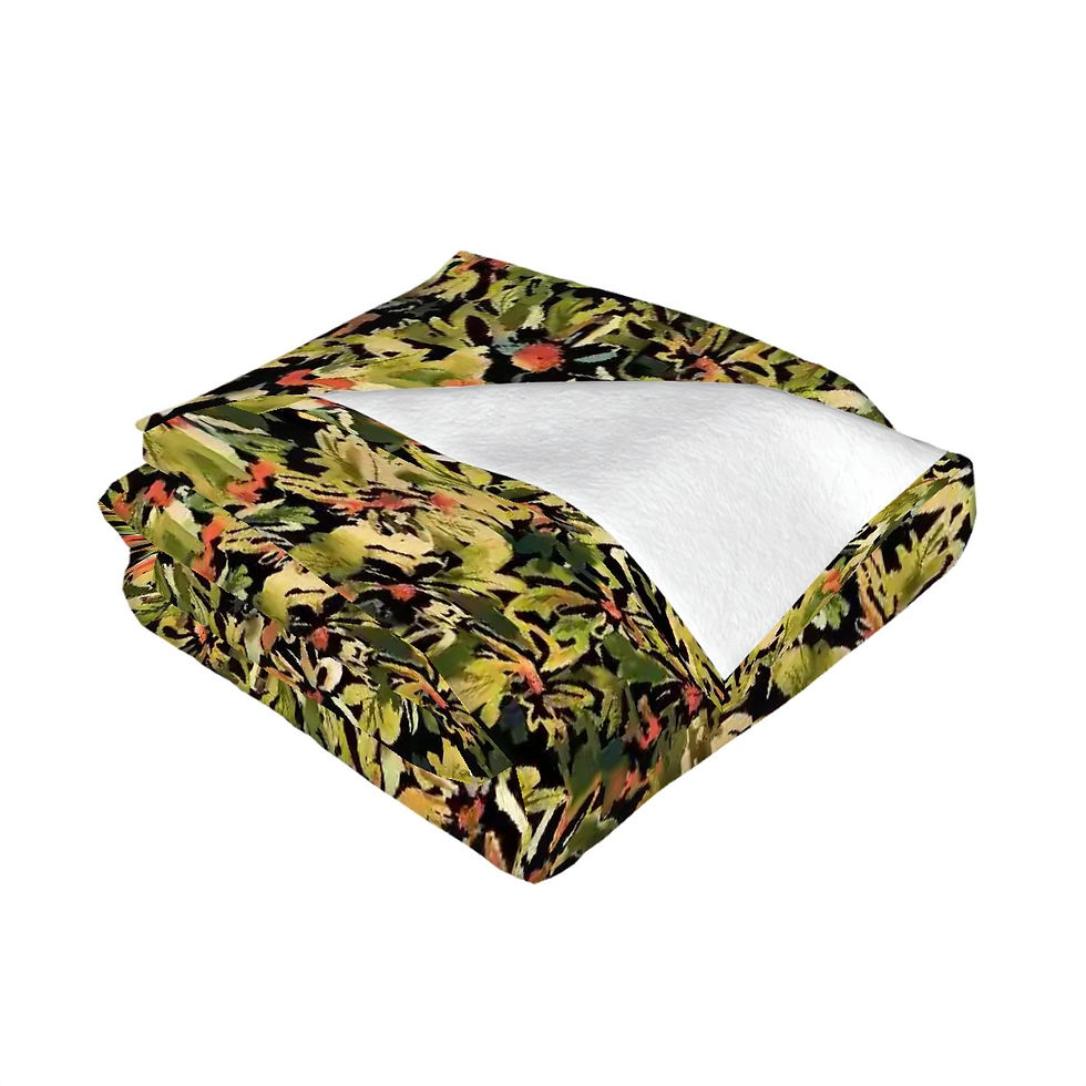 Thumbnail: Tropic Whimsy Flannel Throw Blanket