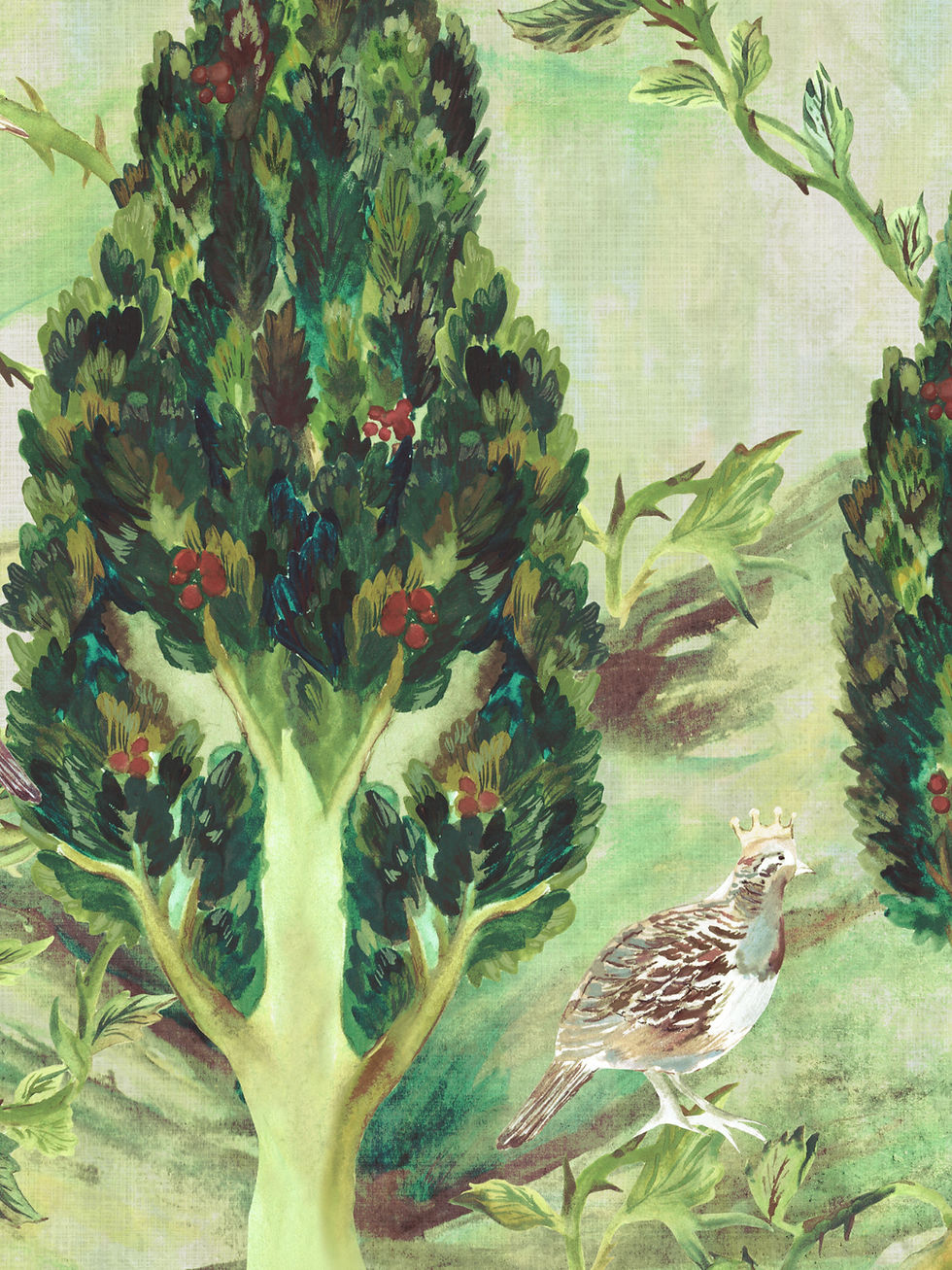 Thumbnail: bird wallpaper in green