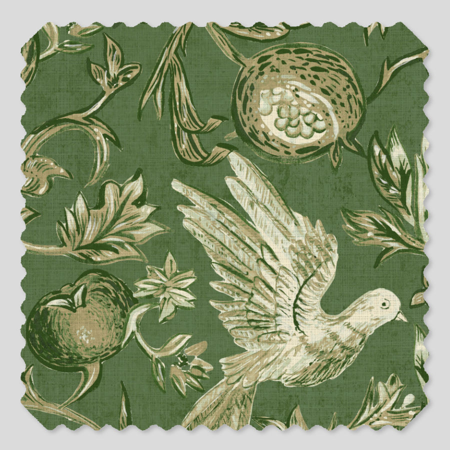 Thumbnail: Pomegranate Grove Pomegranate Fabric
