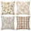 Thumbnail: Overstated Earth Cushion Covers Set of 4 | Set D | Brown