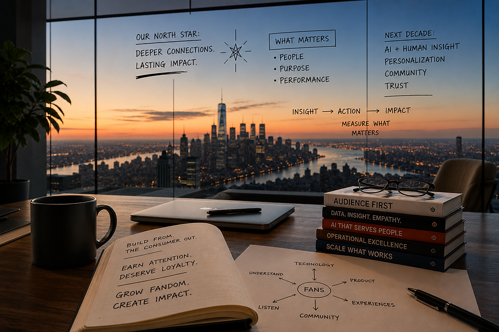 Work desk overlooking NYC