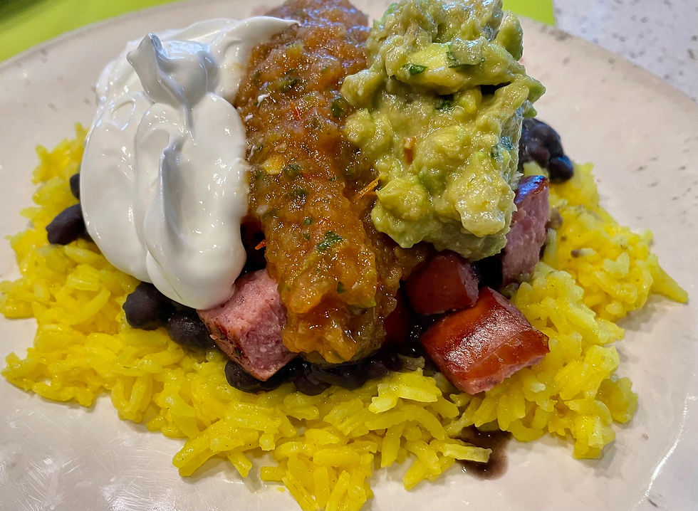 What's For Dinner? Black Beans, Yellow Rice and Kielbasa