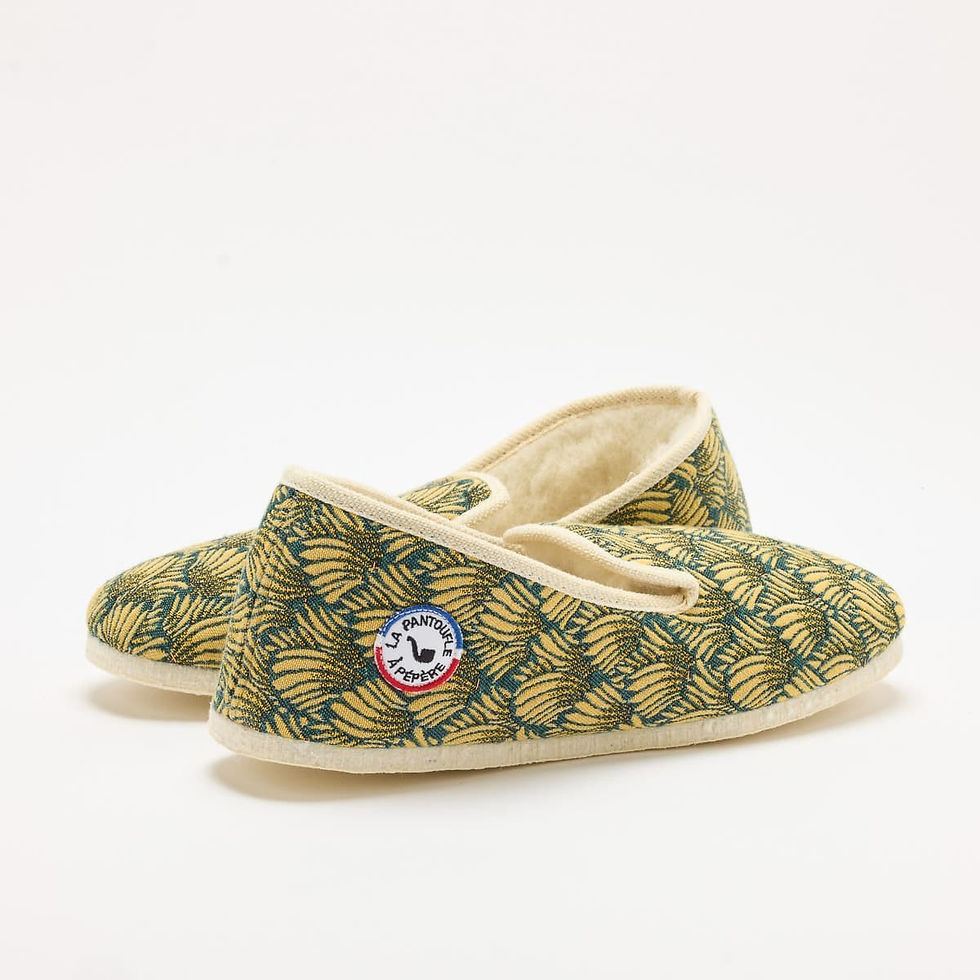 Miniature : Charentaise LA PANTOUFLE À PÉPÈRE - Pépère Banana Pépère verte