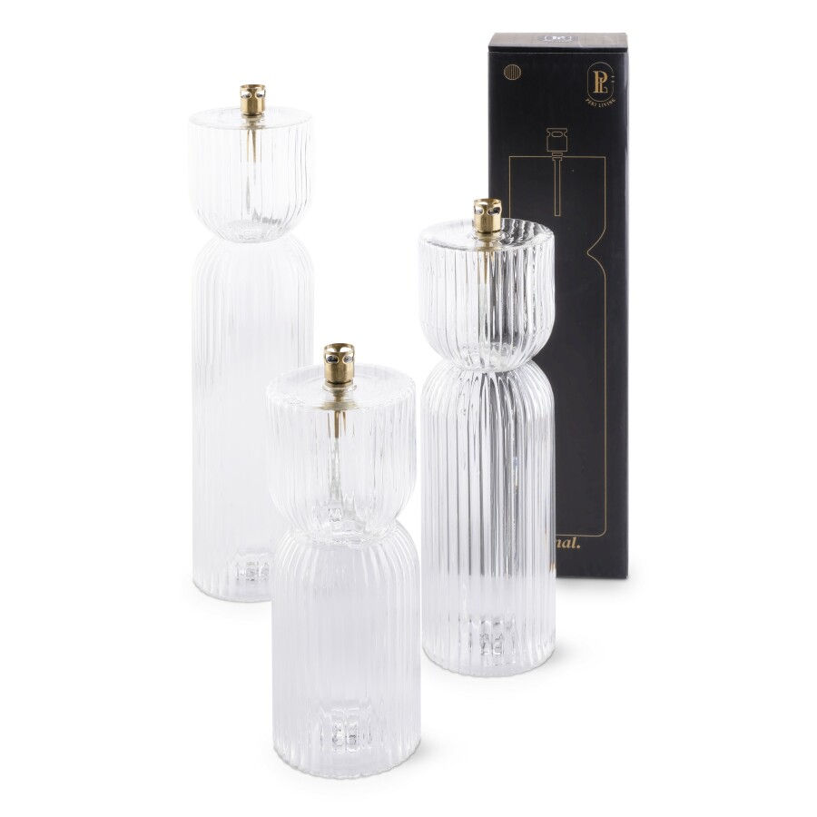 Miniature : Lampe à huile - Ribelle Chandelier Strié Moyen
