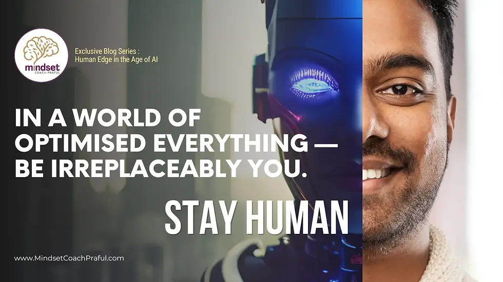 AI Scales Everything. Humans Decide What Matters.The Most Countercultural Thing You Can Do Right Now Is Stay Human