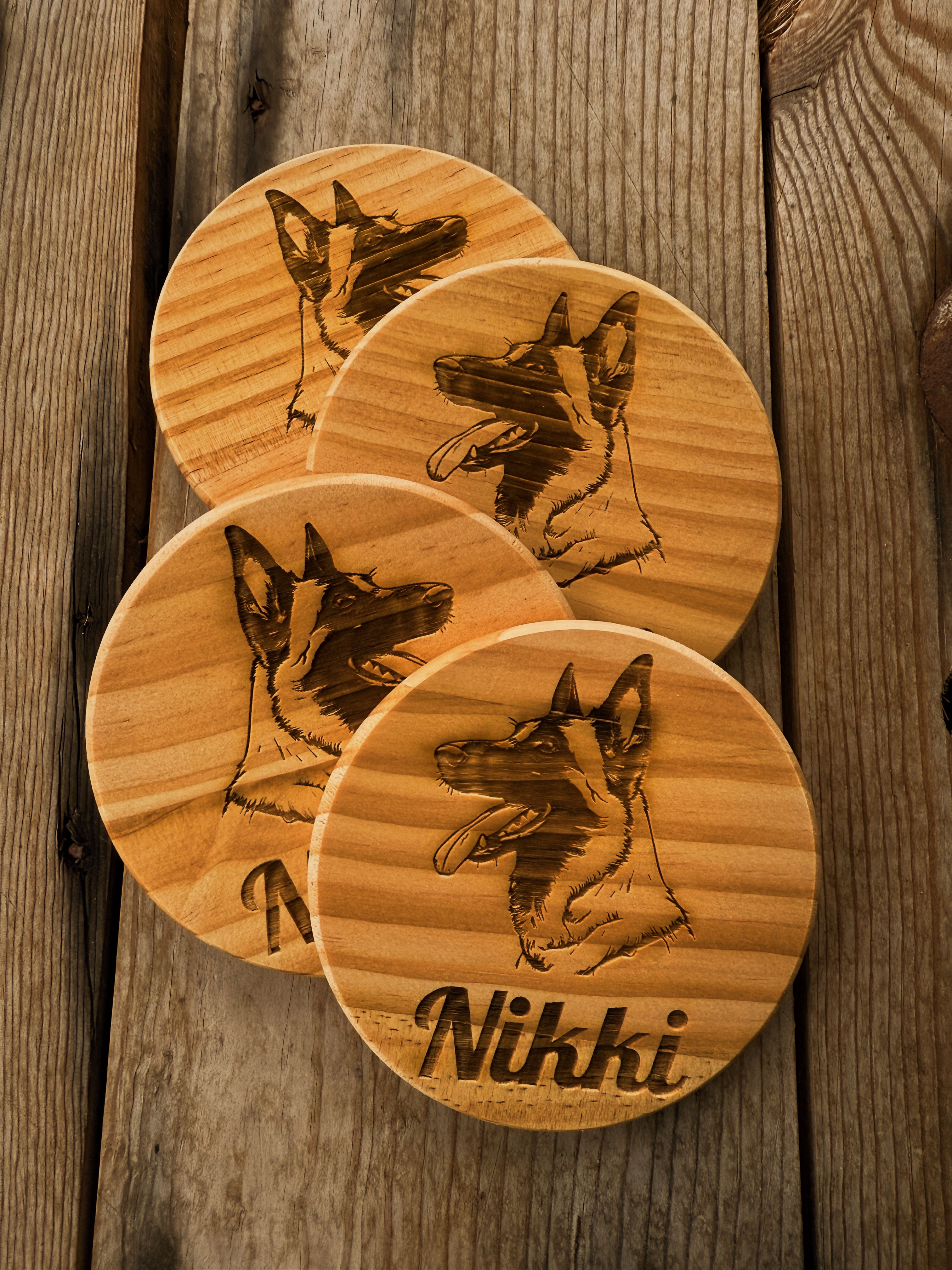 Bark and Sip Coasters