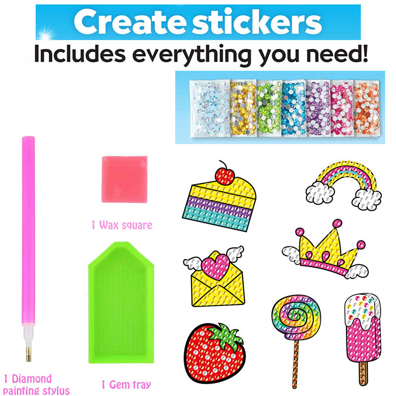 Thumbnail: 12 Create Big Gem Diamond Painting Sticker Kit