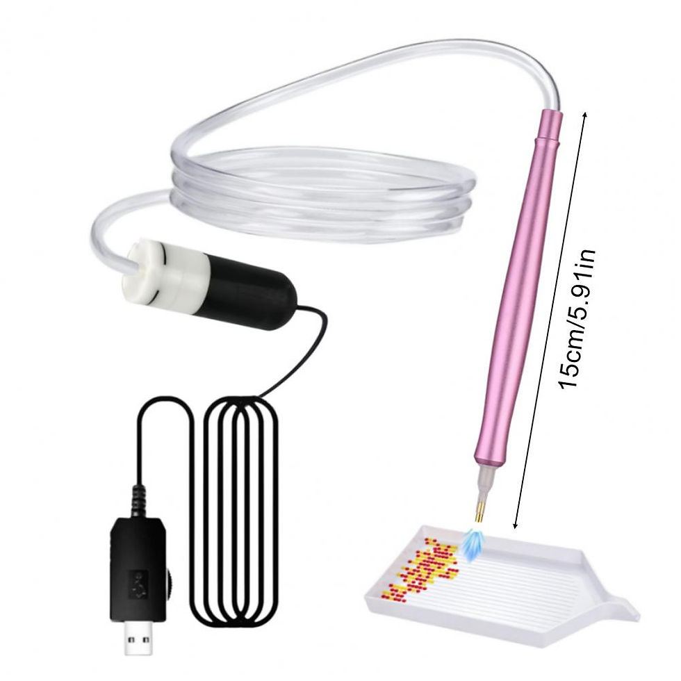Thumbnail: Electric Vacuum Diamond Art Pen - Wax-Free 5D Drill Stylus for Adults & Kids,