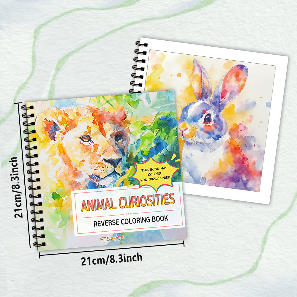 Animal Reversal Colouring Book
