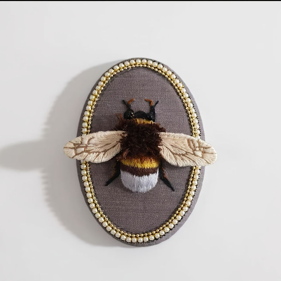 Thumbnail: Handcrafted 3D Embroidery Moth Insect Embroidery Kits