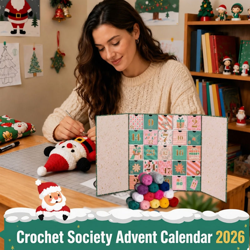 Thumbnail: 2026 Crochet Society Advent Calendar 25 Days Crochet Magic Yarn & Tools Mystery 