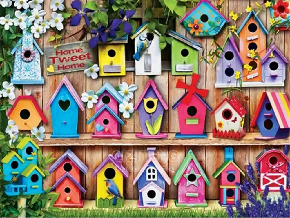 5D DIY Diamond Painting "Home Tweet Home"