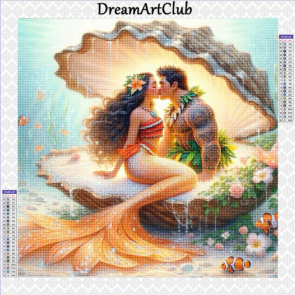Disney Diamond Painting Mermaid and Her Prince