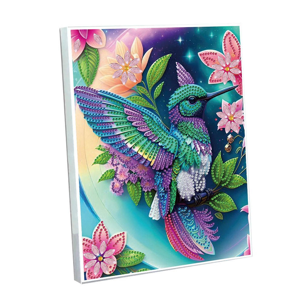 5D DIY Diamond Art Painting Notebook Kit Hummingbird Special Shaped