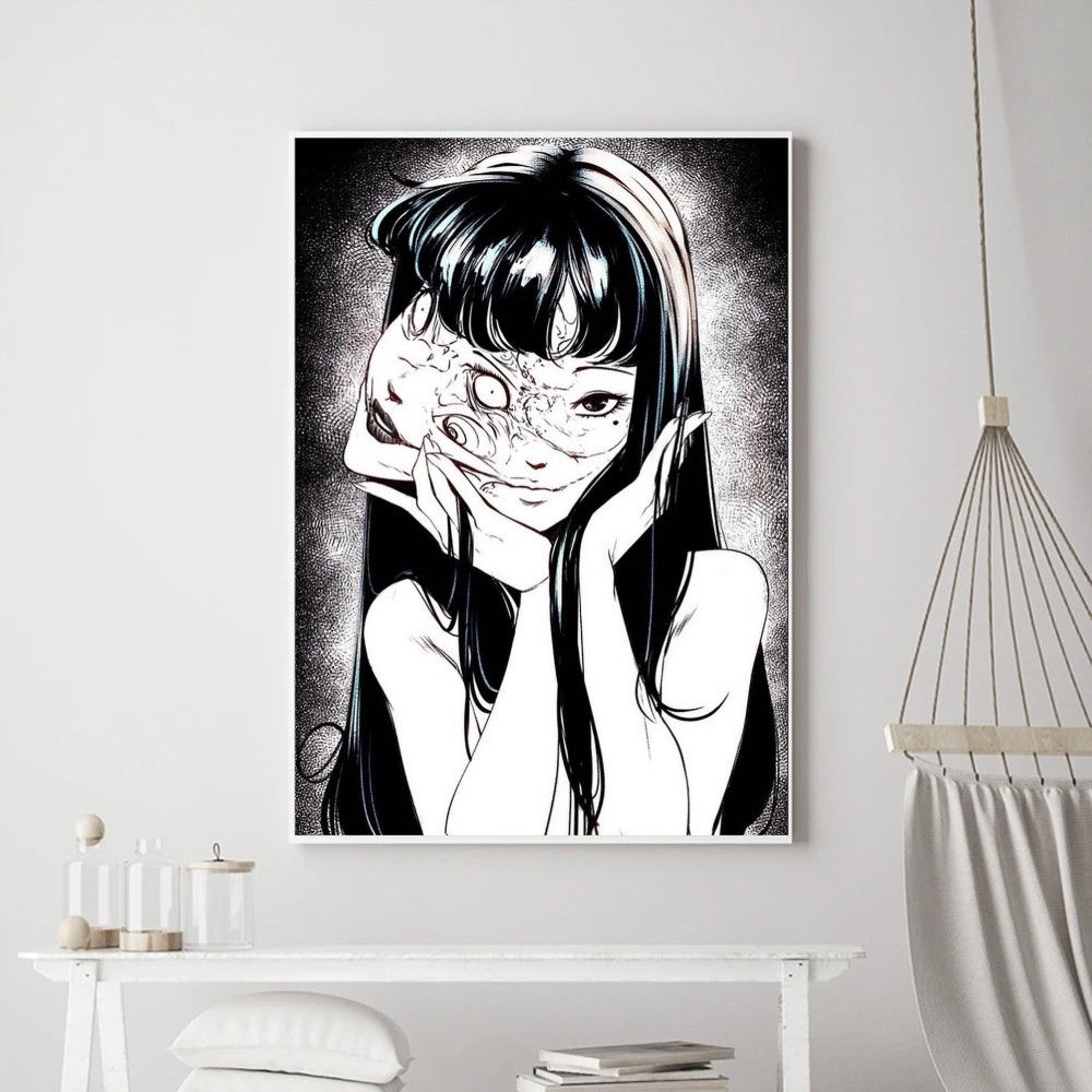 Japan Anime Junji Ito 5D Diamond Painting Kit DIY: THE TWO FACED GIRL