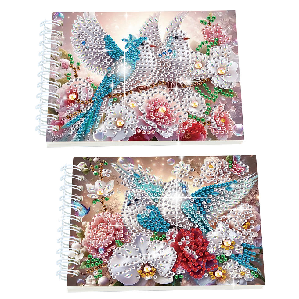 Thumbnail: 2PCS Diamond Art painting Spiral Mini Sketchbooks,
