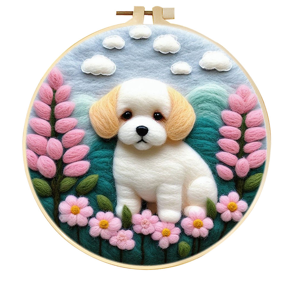 Thumbnail: Beginner Easy Needle Felted Animal Pictures