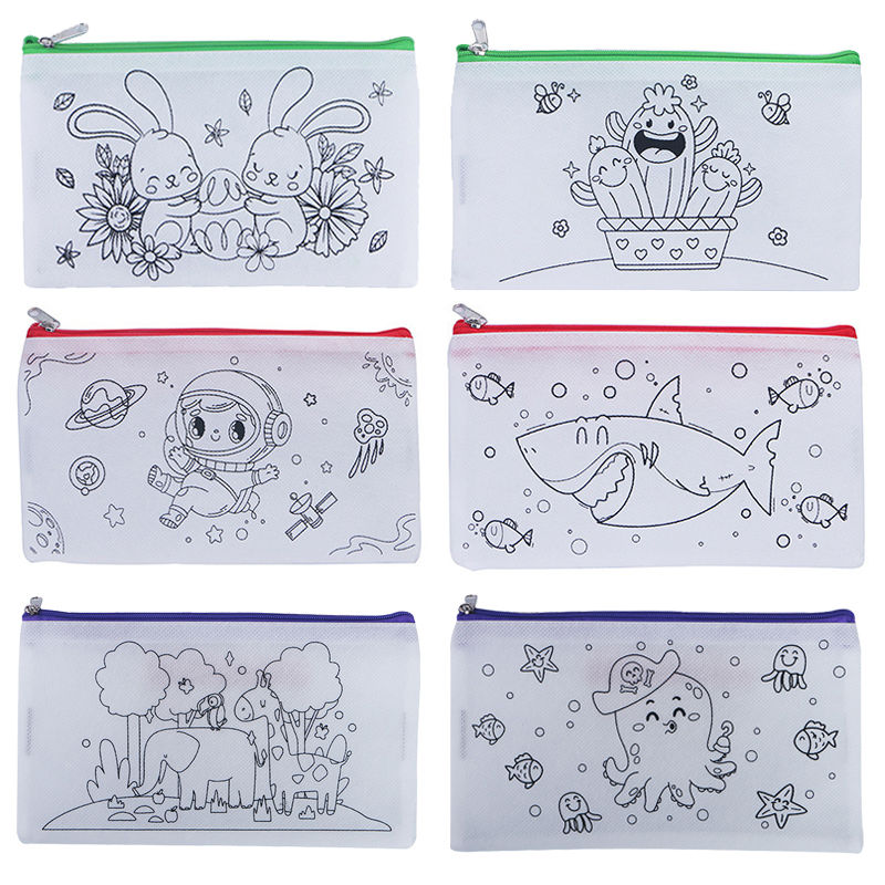 Thumbnail: Pencil Cases Suitable for Childen to decorate