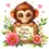 Thumbnail: Monkey with Mother's Day Plaque