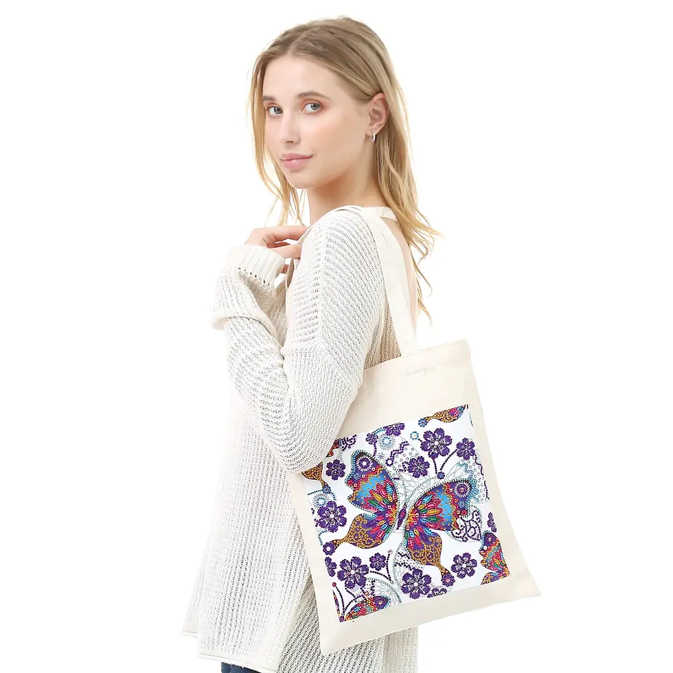 Thumbnail: 1pc/Set DIY Butterfly Diamond Painting Shopping Bag
