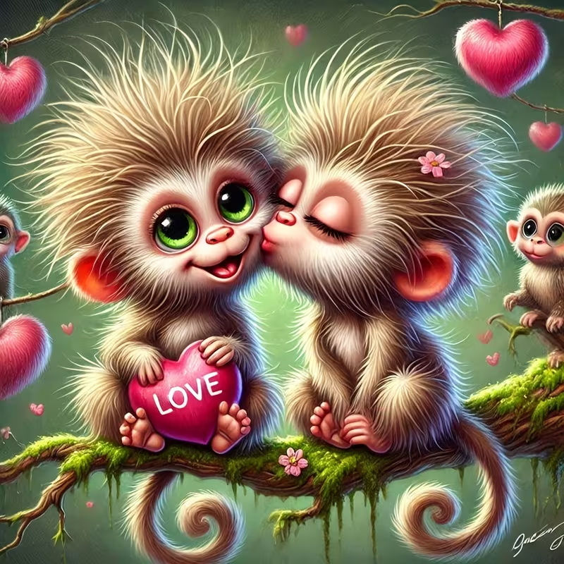 HUACAN Diamond Novelties 2026: Monkeys In Love