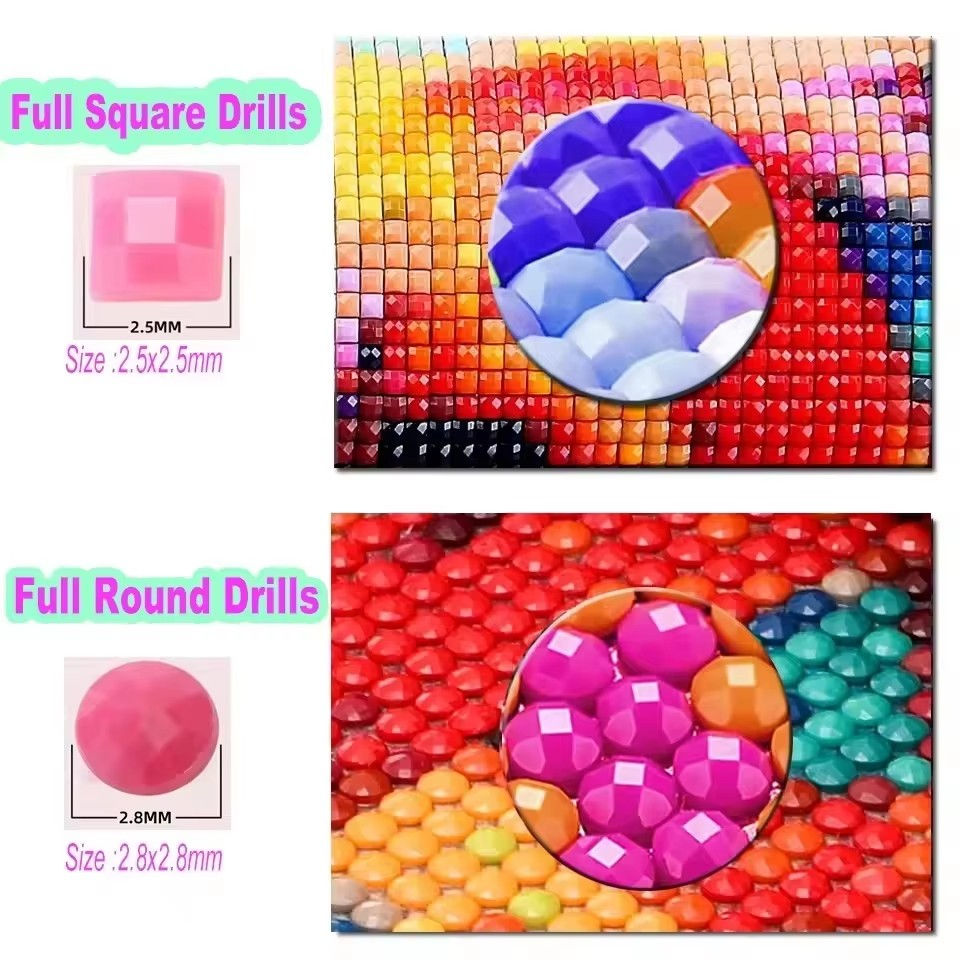 Thumbnail: Diamond Painting Hot Air Balloon Rocket Helicopter Rainbow Cartoon Embroidert No