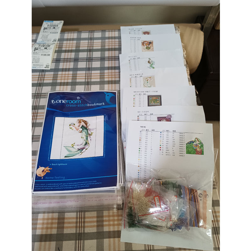 Thumbnail: Cross Stitch Kits Craft Needlework -Weight loss girl at the gym