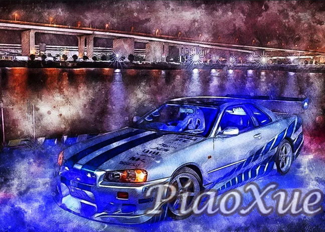Fast And Furious Diamond Painting Art Car