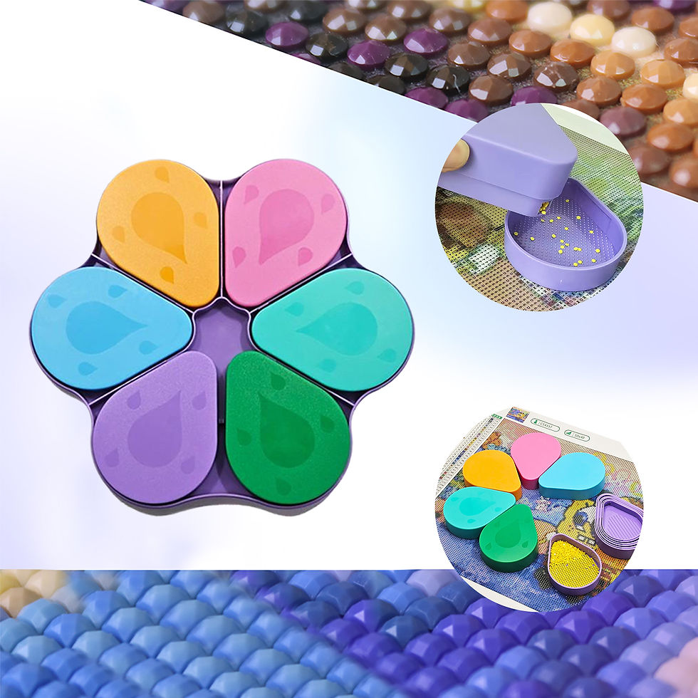 Thumbnail: 6PCS Diamond Art Trays Cat Paw Organizer