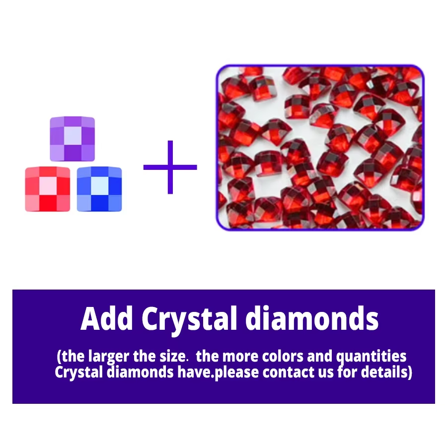 120 Colours Photo Custom 5D Square Diamond Painting With Crystal Drills