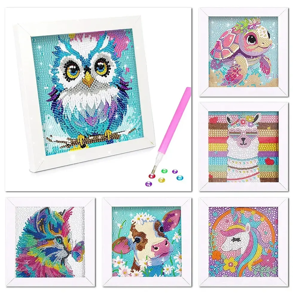 DIY Mosaic Craft Kits Diamond Arts and Crafts For Kids