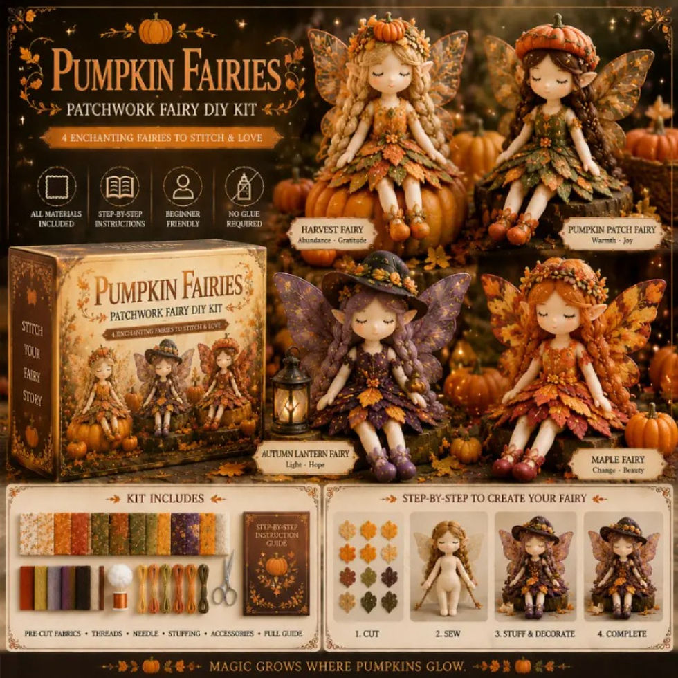 Thumbnail: Pre-cut Fabric Flower Fairy Handmade Patchwork DIY Kits (Beginner-friendly)