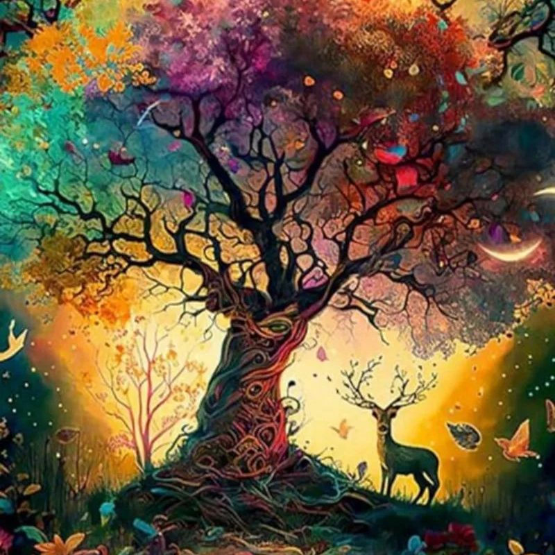 Tree of Life with Stag.