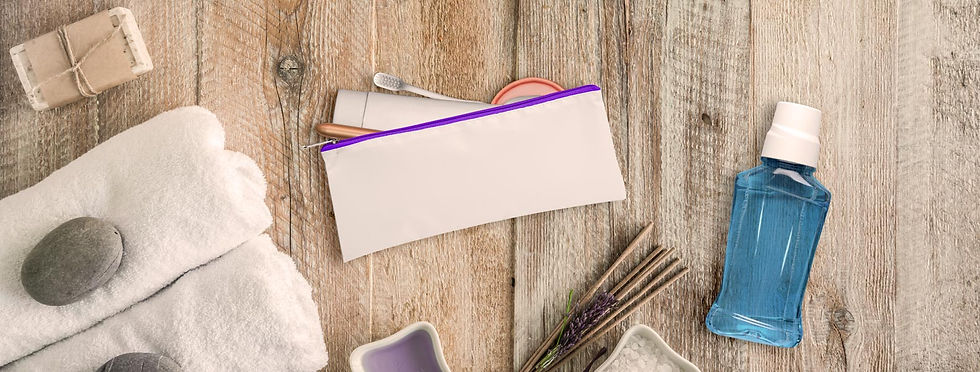 Miniatura: UP09548 Necessaire Em Nylon 210 Resinado - Roxo - 24X10,5Cm