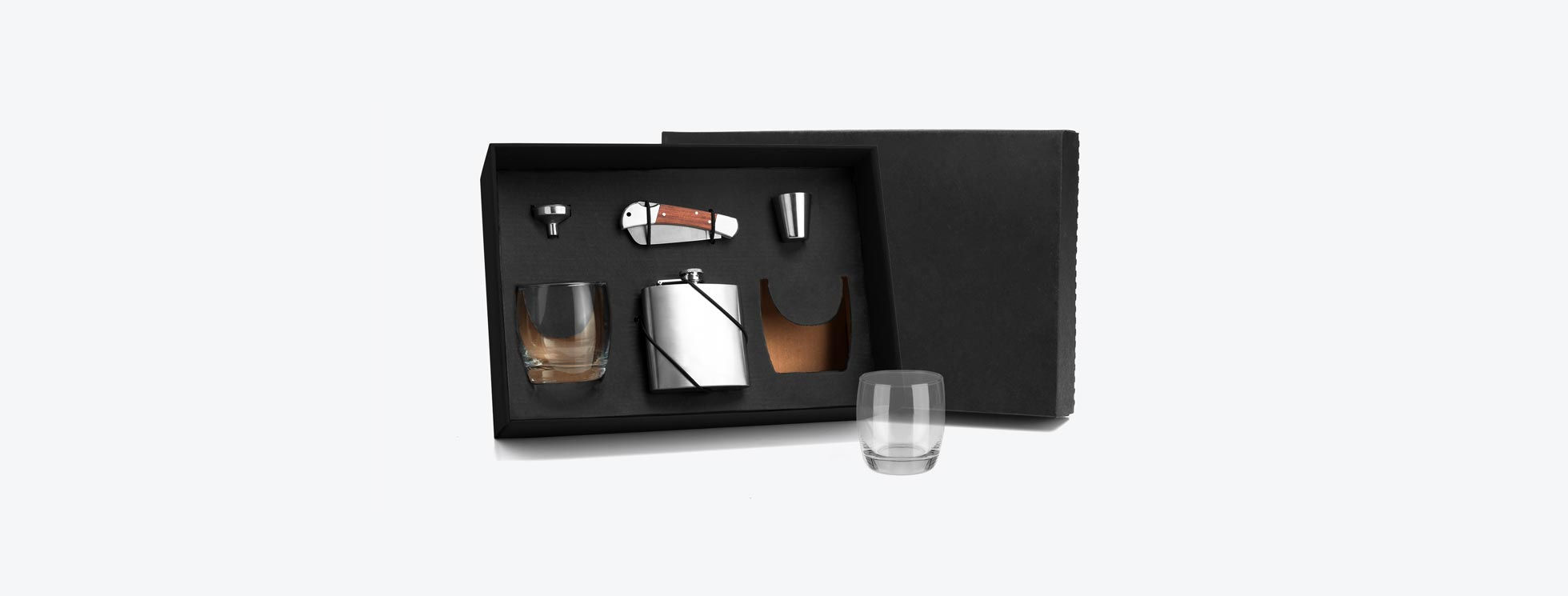 UP90082 Kit Whisky Com Canivete - 6 Pçs
