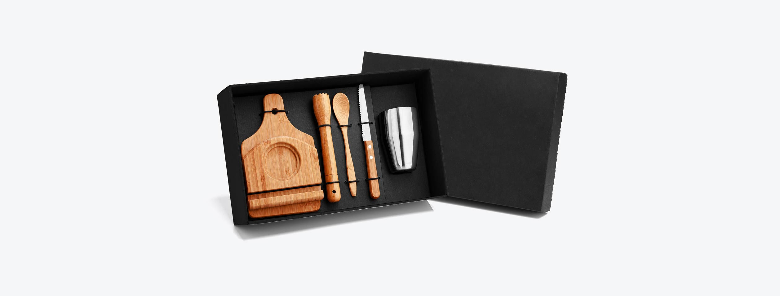 UP00443 Kit Para Caipirinha Em Bambu - 6 Pçs