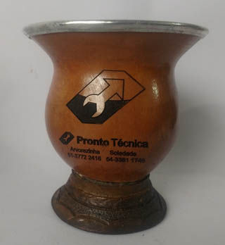 Miniatura: CUIA CHIMARRÃO PERSONALIZADA LASER TAMANHO PEQUENA