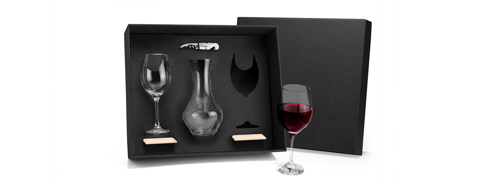 UP90067 Kit Para Vinho Com Taças - 6 Pçs