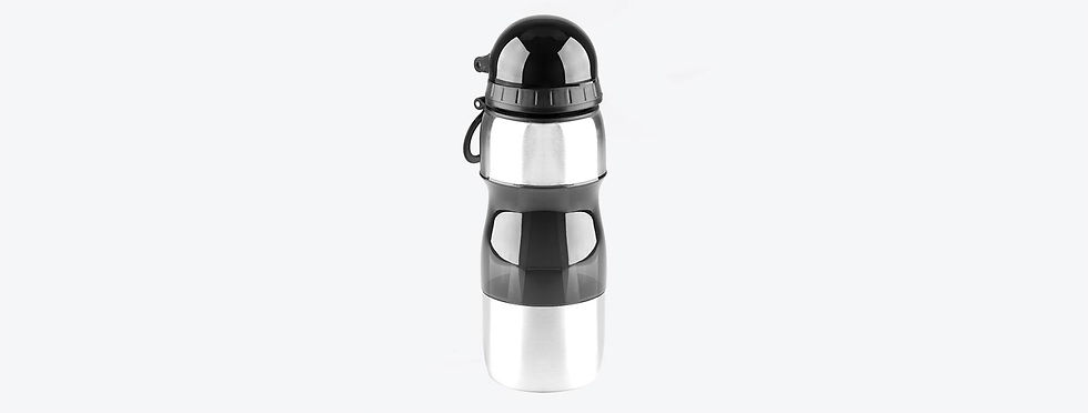 Miniatura: UP-00401 Squeeze Fumê Revestido Em Aço Inox - 400 Ml