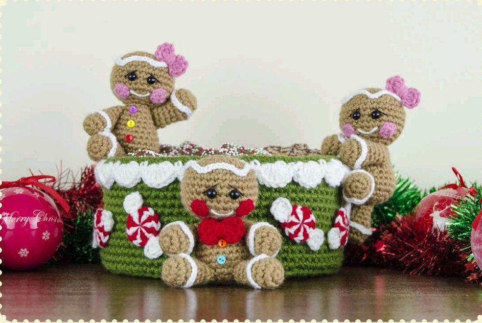 Gingerbread Cuties Candy Bowl Trio