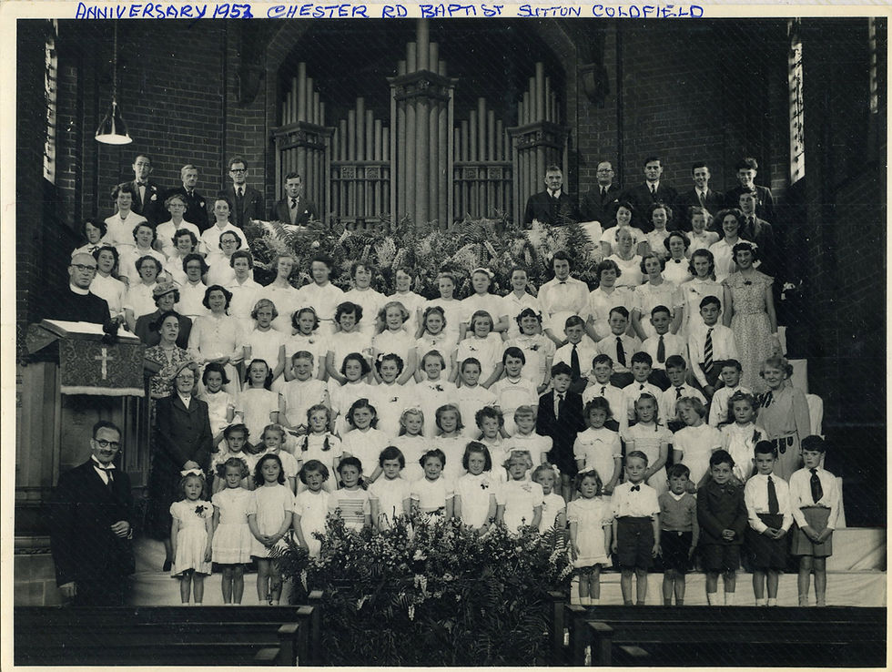 Sutton Coldfield Chester Road Baptist Church Aniiversary 1952