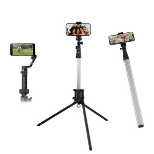 Upgrade Your Look with the  Shop Now! 1.9 Meter Aluminum Reverse Folding Tripod for Selfie, Cell Phone Holder Aluminum Lamp Stand, Digital Camera Tripod with Fixture