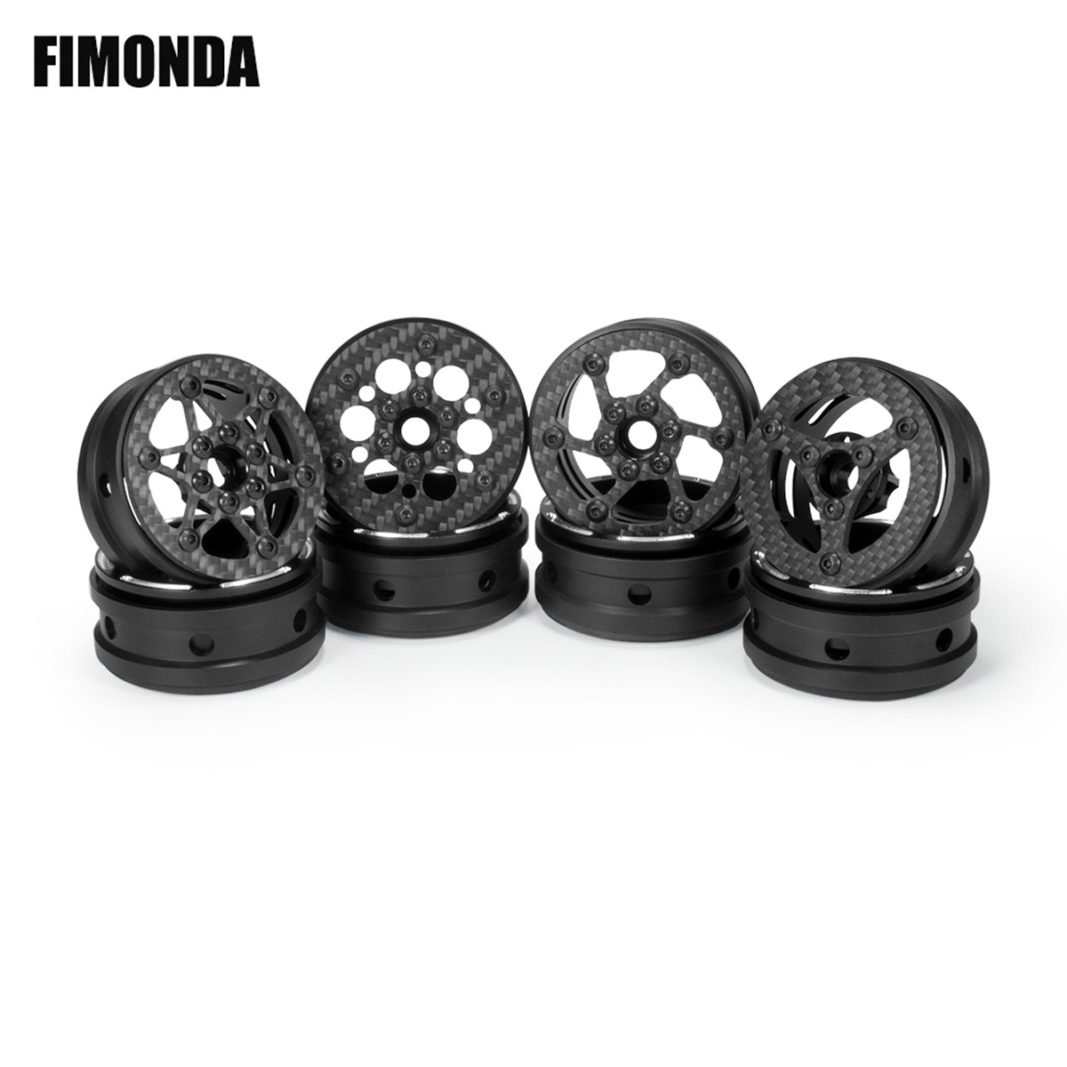  Unbelievable Savings 1.9 Inch Aluminum Carbon Fiber Wheel Rims for 1/10 RC Crawler Cheater Rigs Capra SCX10 TRX4 TF2 Gmade R1 Element Enduro 1.9S DIY