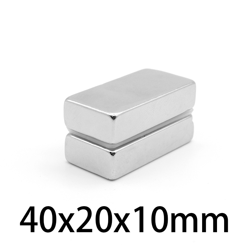  Unbelievable Savings 1/2/3/5PCS 40x20x10mm Quadrate Super Strong Powerful Magnets N35 Thick Block Permanent Magnet 40x20x10 Neodymium Magnet 40*20*10