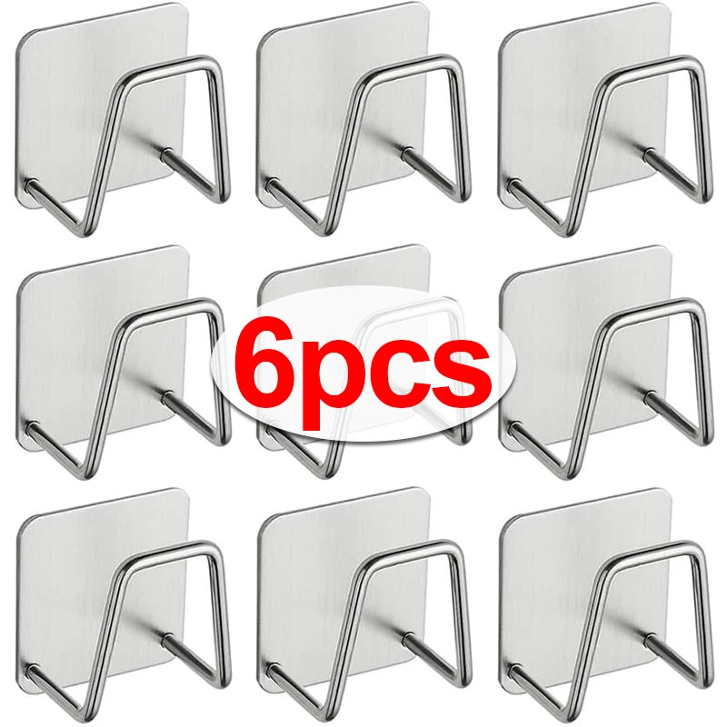 Smokin’ Hot Bargains 1-5pcs Kitchen Stainless Steel Sink Sponges Holder Self Adhesive Drain Drying Rack Shelf Household Wall Hooks Storage Organizer