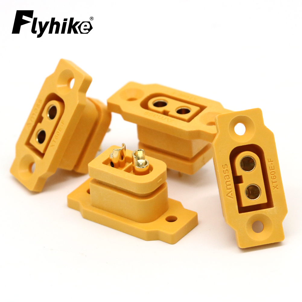  Shop & Save Big! 1/2/5/10pcs Amass XT60E-F Female Plug Battery Connecting Adapter Large Current Gold/Brass Ni Plated Power Connector for RC Model