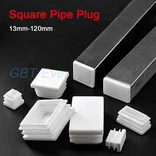 Explore Our Score Big! 1-20Pcs 13-120mm White Plastic Pipe Inner Plug Dust Cover Square Steel Tube Blanking End Cap Bung for Furniture Chair Table Leg – Perfect for Every Occasion