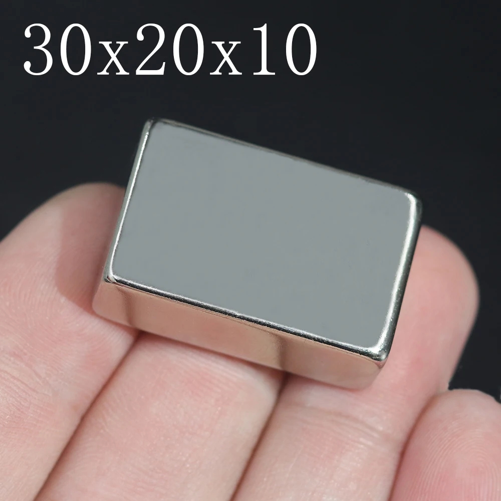  Blowout Prices 1/2/5Pcs 30x20x10 Neodymium Magnet 30mm x 20mm x 10mm N35 NdFeB Block Super Powerful Strong Permanent Magnetic imanes