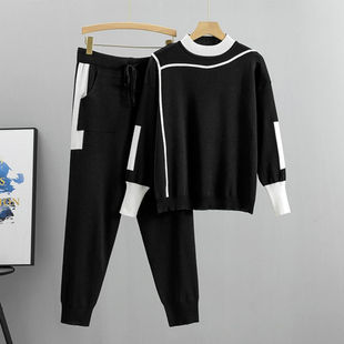 Why Choose the Save Big Now! 1 Outfit Spring Autumn 2 Piece Ladies Sweater Bottoms Tracksuits Fashion Knitted Pocket Pant Outfit Ladies Sweater Garment? Find Out Here