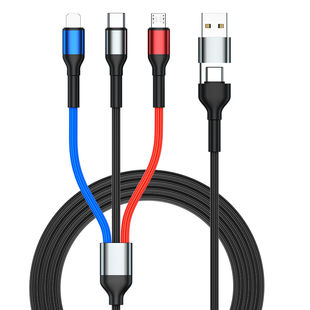 Explore Our Today’s Top Provides 1.2M 6 IN1 PD USB Universal Fast Charging 3A Type Usb C Micro 3 in 1 Phone Data Charger Cable for Phone Smartphone Tablet – Perfect for Every Occasion